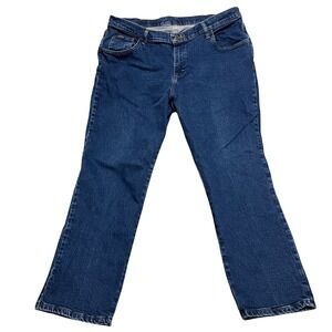 Denim Riders Womens 18W Bootcut Blue‎ Wash Jeans Stretch Lycra Casual Comfort